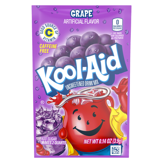 Kool-Aid Grape Unsweetened Drink Mix 3.9g(Best Before Date :- 01/SEP/2024)