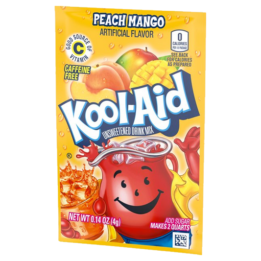 Kool-Aid Peach Mango Unsweetened Drink Mix 4g(Best Before Date :- 16/MAR/2025)