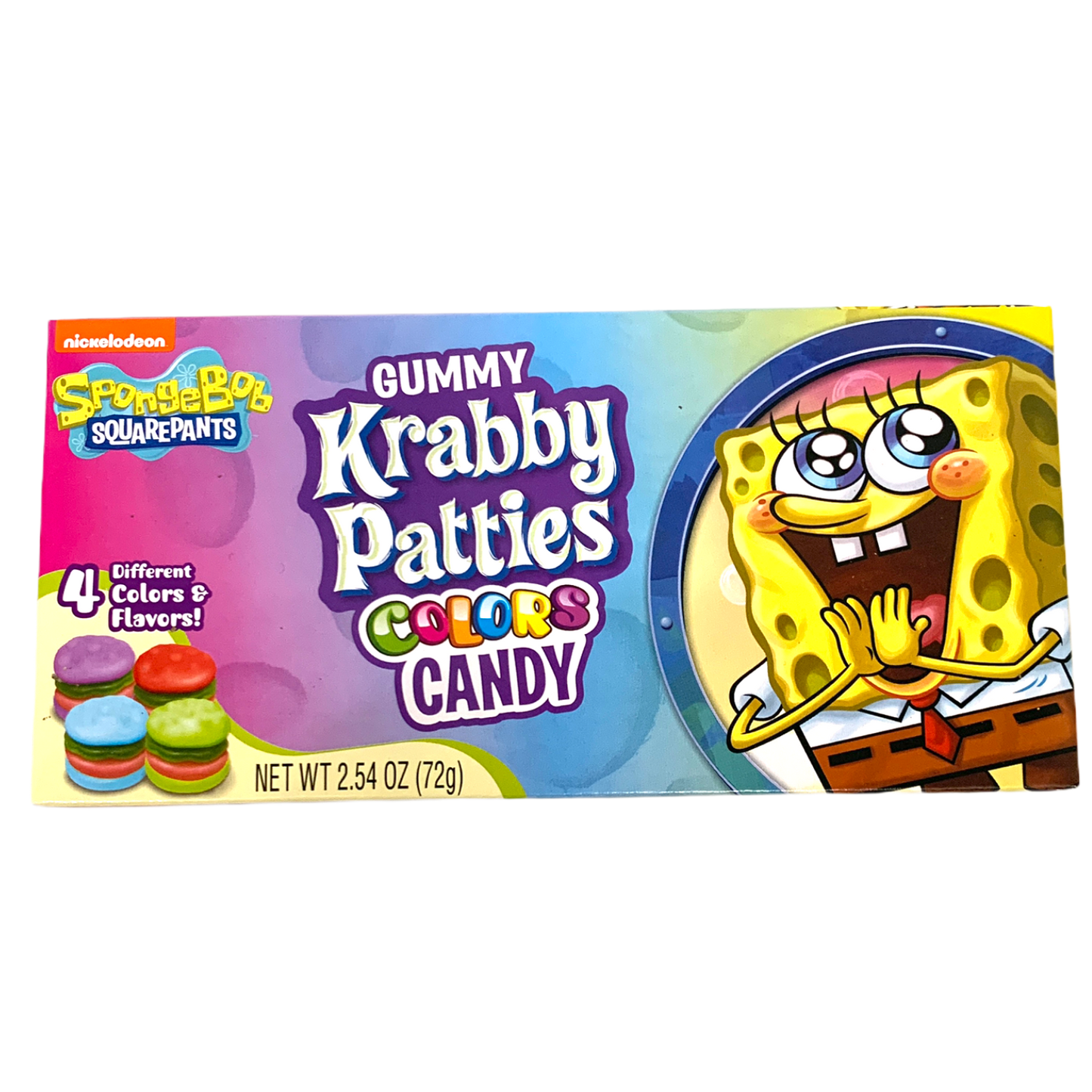 Spongebob Squarepants Gummy Krabby Patties Colors Candy 72g