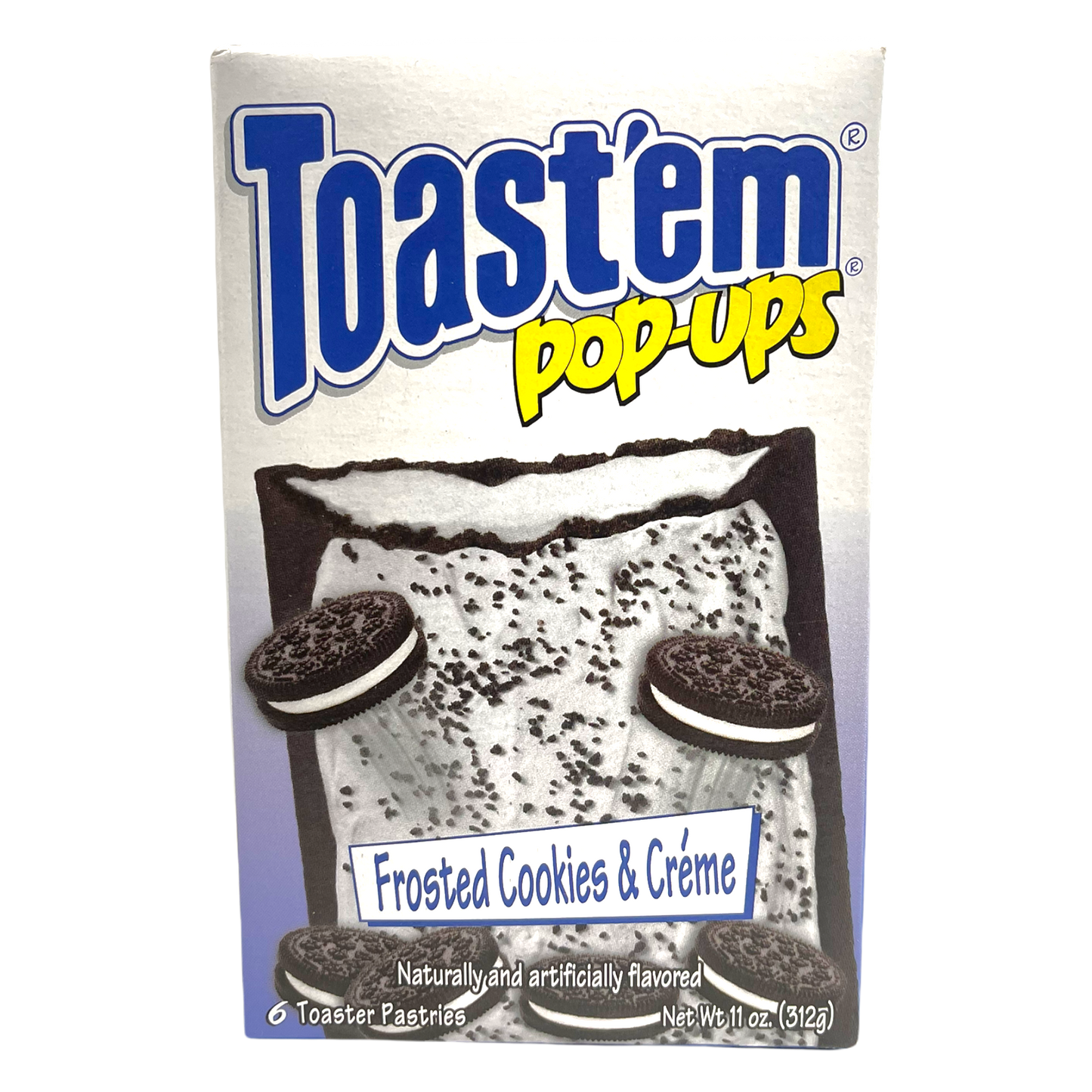 Toast'em Pop-Ups Frosted Cookie & Cream Toaster Pastries 288g
