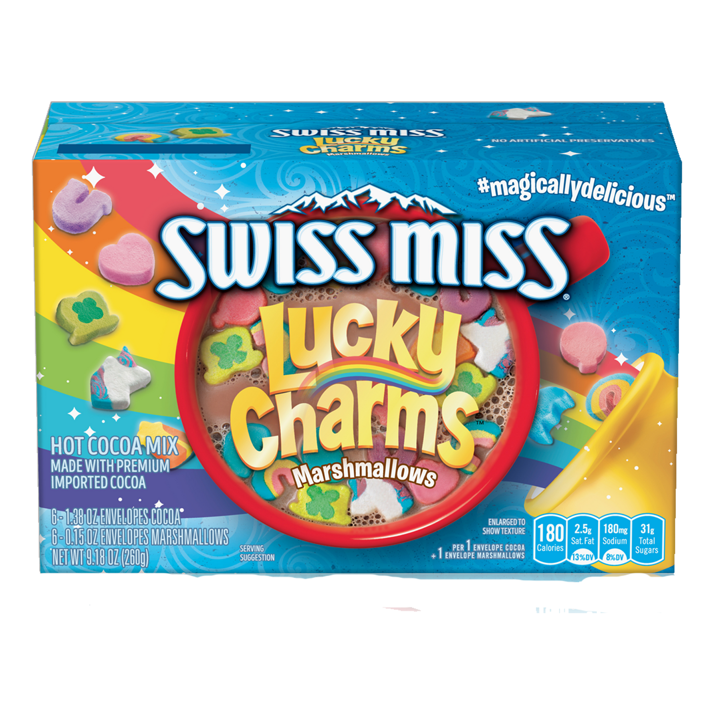 Swiss Miss Lucky Charms Marshmallows Hot Cocoa Mix 260g