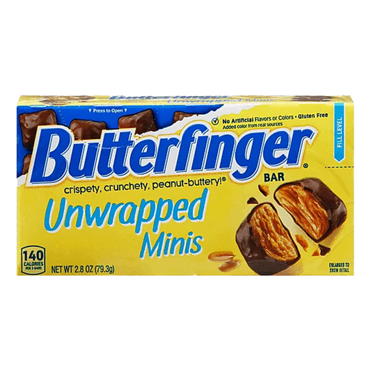 Nestle Butterfinger Unwrapped Minis Bites Box 99.2g