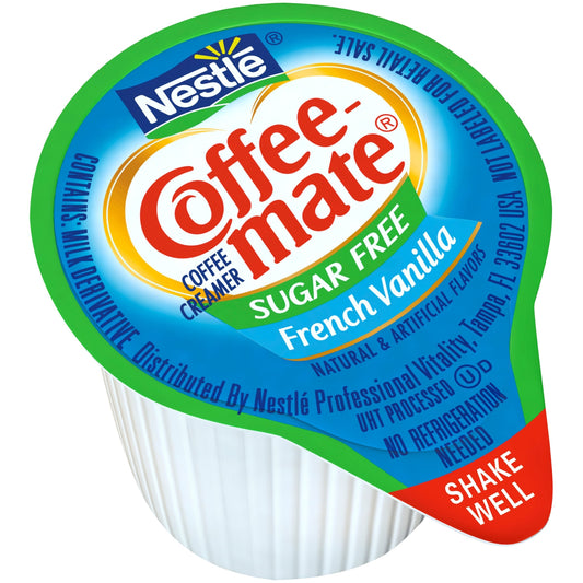 Nestle Coffee Mate Liquid Sugar Free French Vanilla Coffee Creamer 50ct