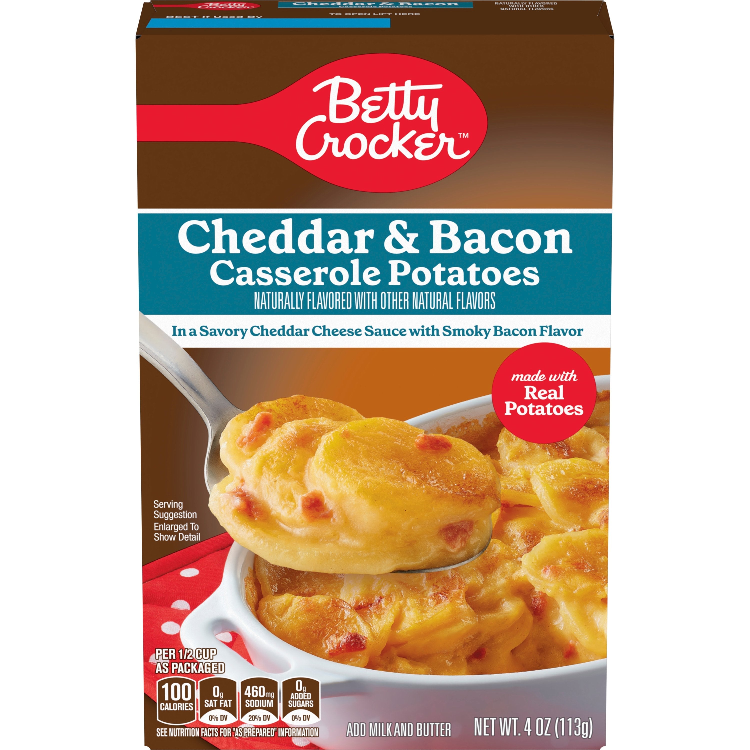 Betty Crocker Cheddar & Bacon Casserole Potatoes 113g (Best Before Date 28 August 2026)
