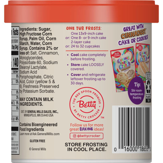 Betty Crocker Cinnamon Toast Crunch Frosting 453g(Best Before Date:- 16/12/2025)