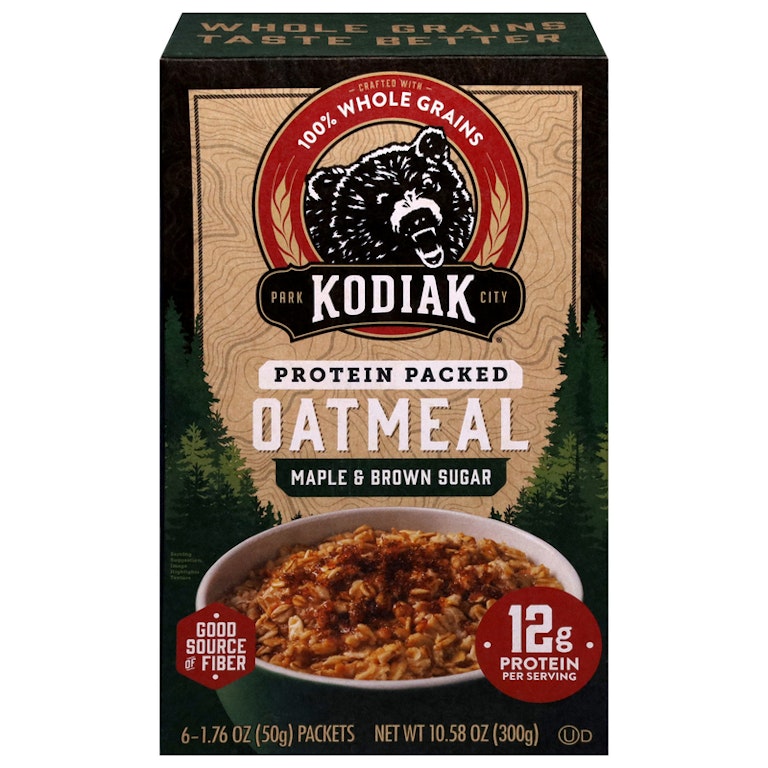 Kodiak Protein Packed Oatmeal Packets 300g | Maple Brown Sugar