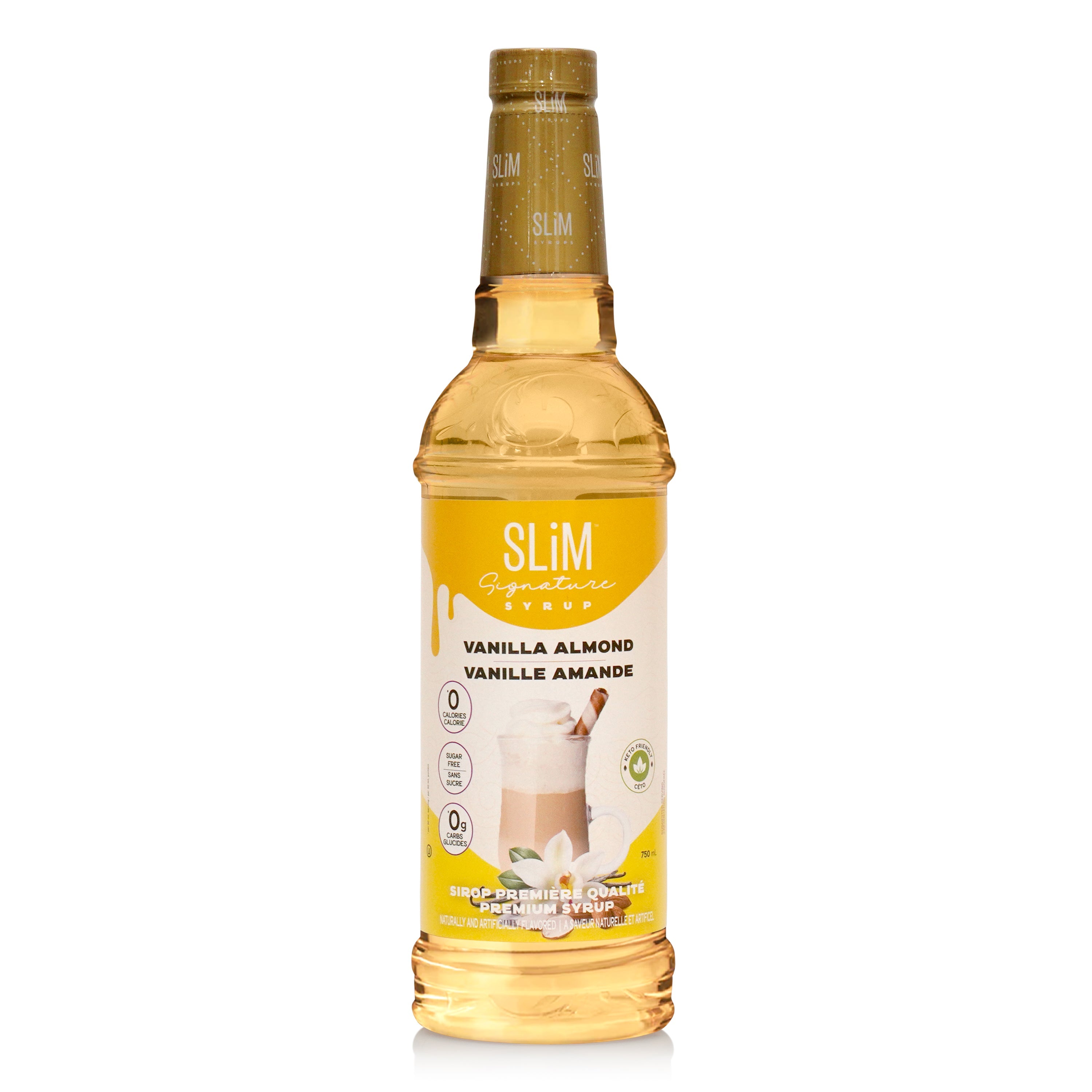 Slim Signature | 0 Calorie | 0 Carb | 0 Sugar | Vanilla Almond Syrup 750ml