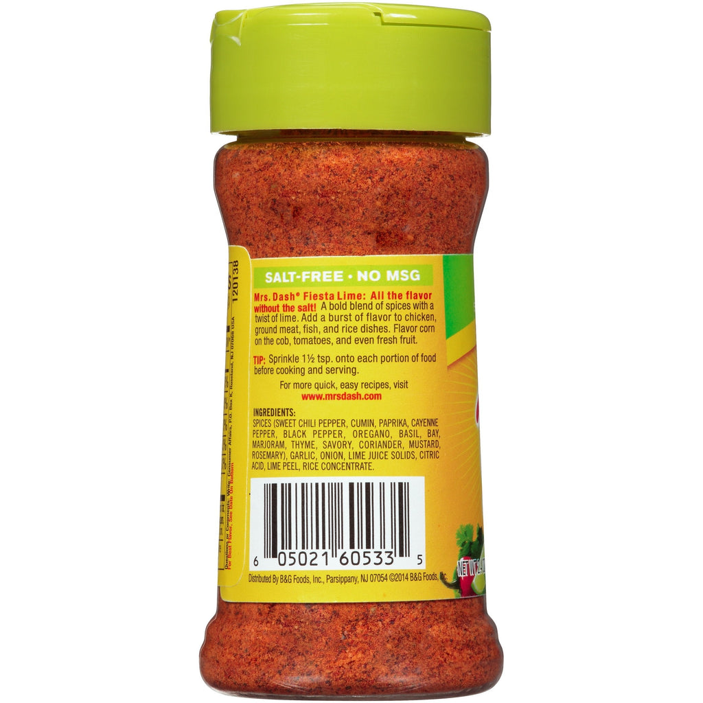 Dash Fiesta Lime Salt-Free Seasoning Blend 68g (Best before Date 04/2026)
