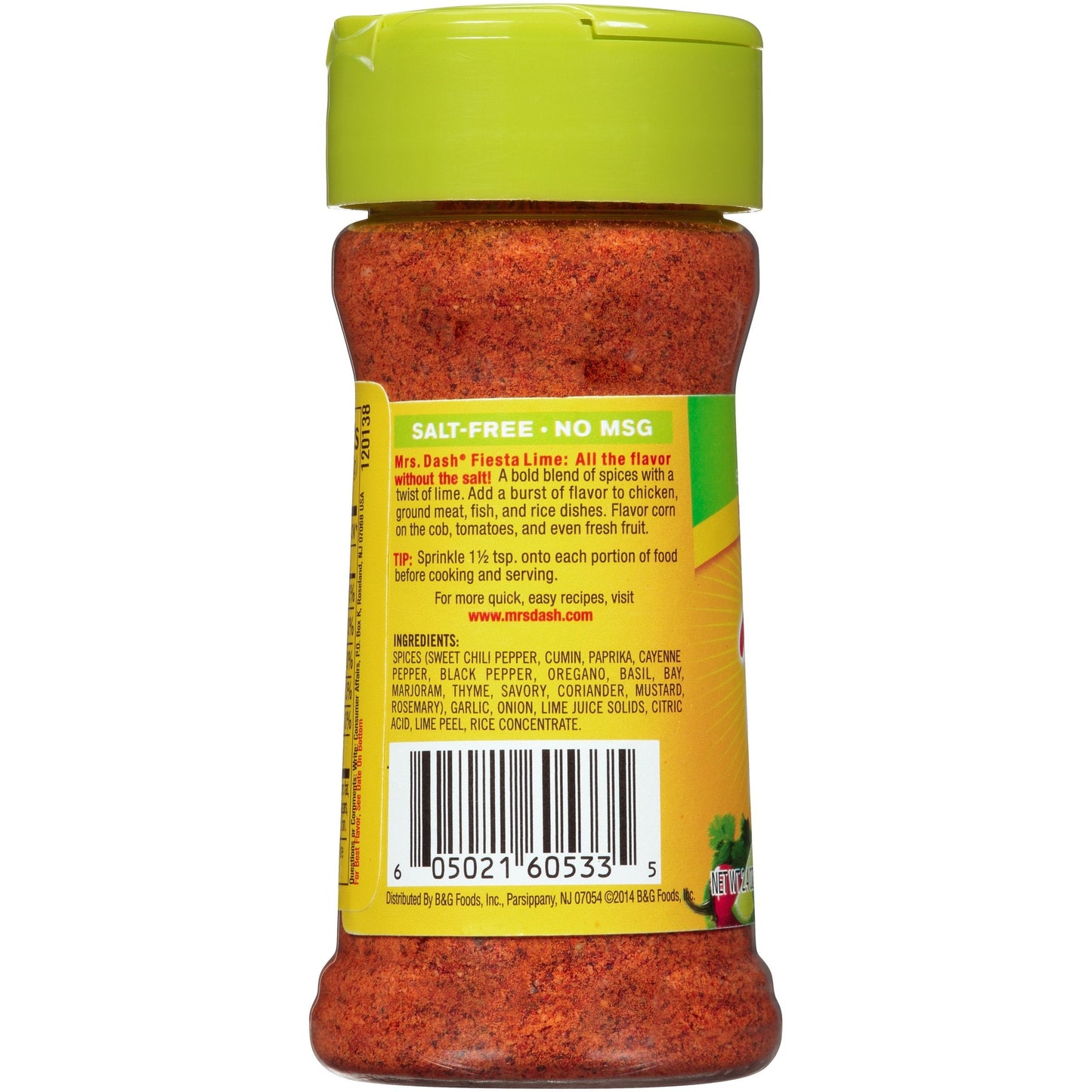 Dash Fiesta Lime Salt-Free Seasoning Blend 68g (Best before Date 23/04/2025)