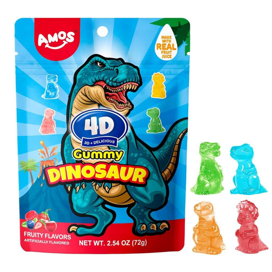 Amos 4D Gummy Dinosaurs 198g