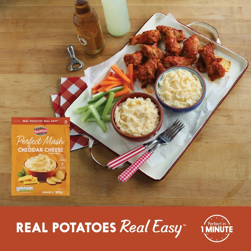Idahoan Pouch Perfect Potato Mash Cheddar Cheese 109g