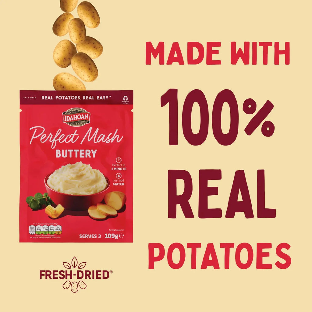 Idahoan Perfect Potato Mash Buttery 109g
