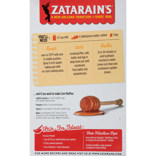 Zatarain's Honey Butter Cornbread Mix 354g