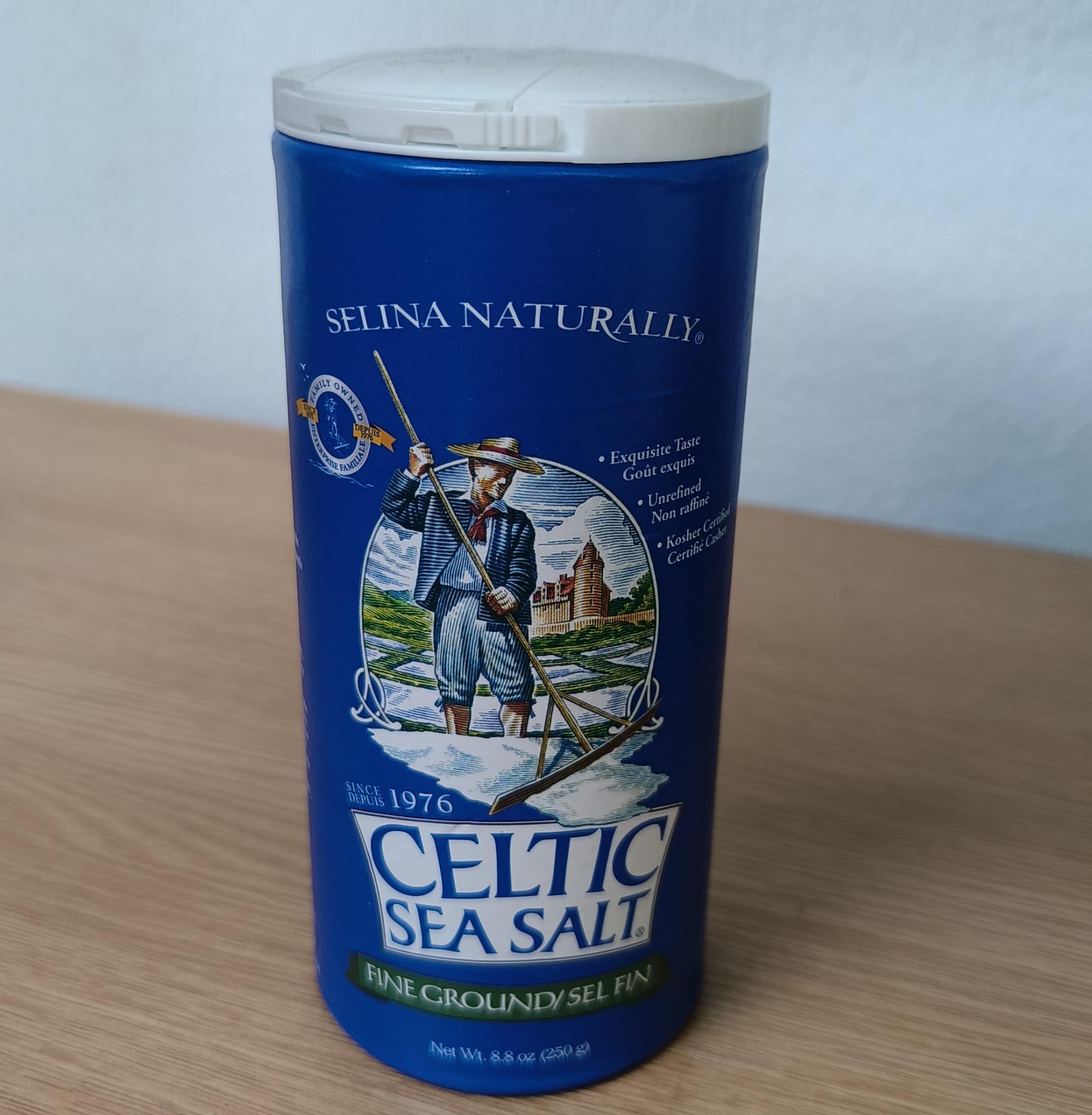 Celtic Sea Salt Fine Ground 250g Tin