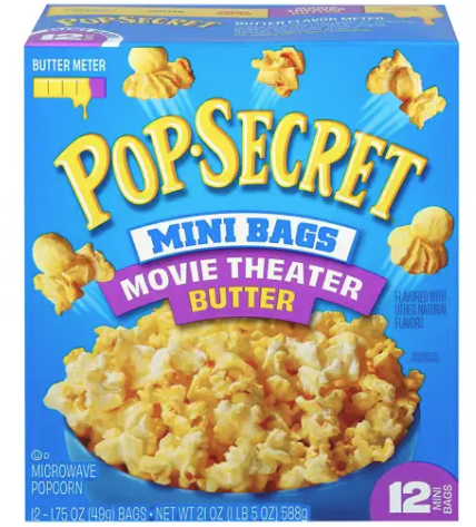 Pop Secret Mini Bags Movie Theatre Butter Popcorn 588g
