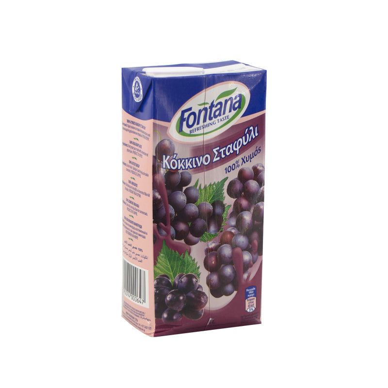 Fontana Red Grape 100% Juice 1 Litre (Best Before : 02 Oct 2026)