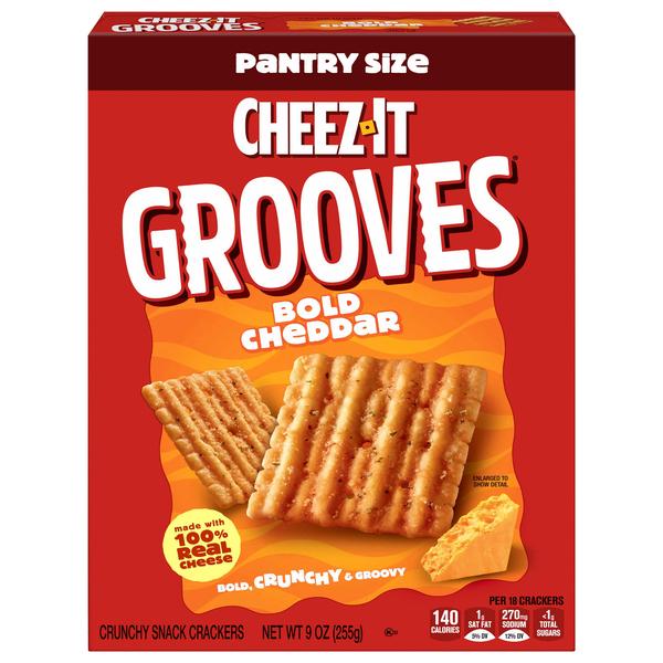 Cheez-It Grooves Bold Cheddar Cracker 255g (Best Before : 25 July 2026)