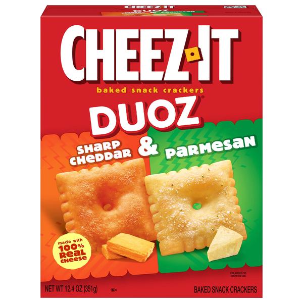 Cheez-It Duoz Sharp Cheddar & Parmesan Cracker 351g (Best Before : 07 June 2026)