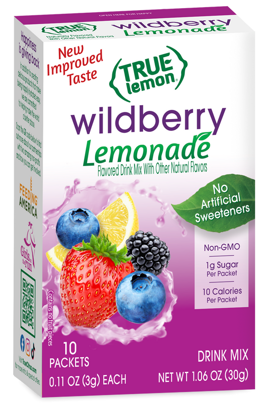 True Lemon Wildberry Lemonade Drink Mix 10 Packets (30g)