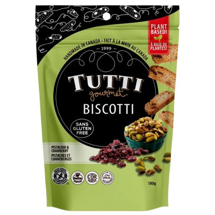 Tutti Gluten Free Pistachio & Cranberry Biscotti 180g