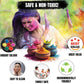 Wild Colours Premium Holi Colours - 10x50g (500g) - Non-Toxic & Skin Friendly