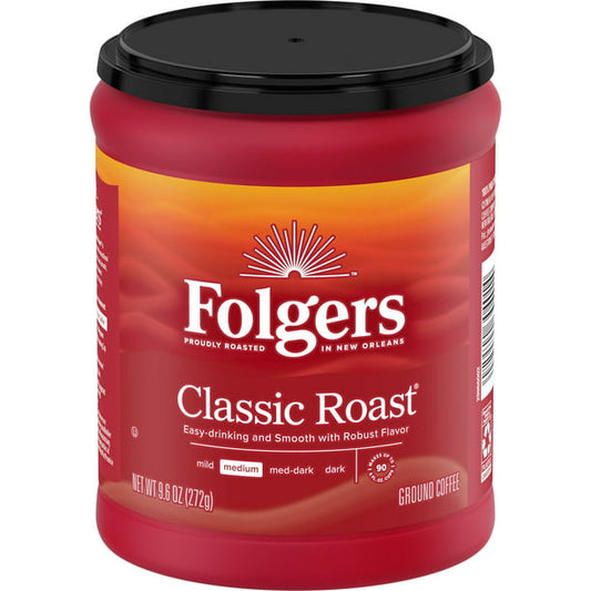 Folgers Classic Medium Roast Ground Coffee 272g (Best Before Date 08/02/2025)