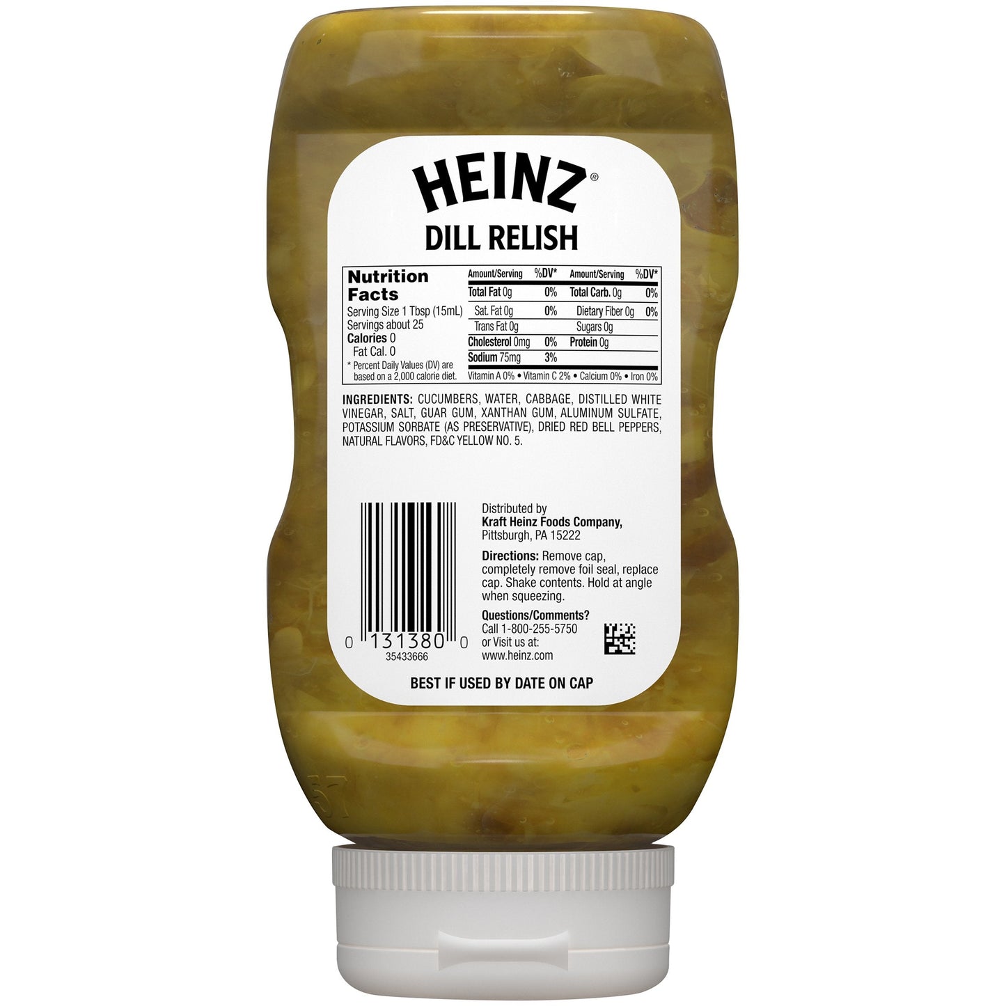 Heinz Dill Relish 375ml  (Best Before Date:-25/12/2025)