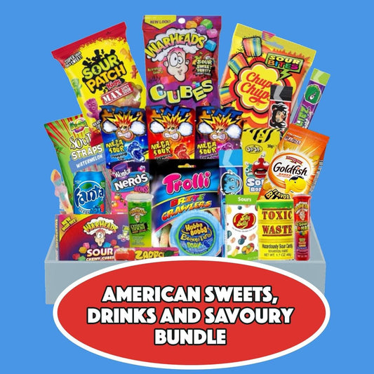 £10 American Sweets and Drinks Bundle Box Candy Snack (10 Items)
