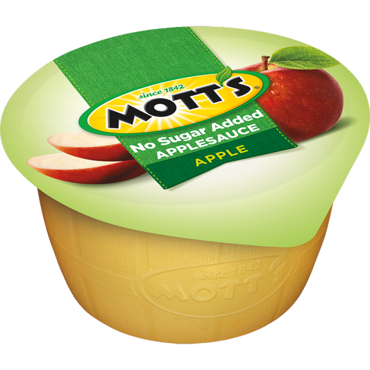 Mott's No Sugar Added Apple Applesauce 111g- Pack of 6 (Best Before Date 14/06/2025)