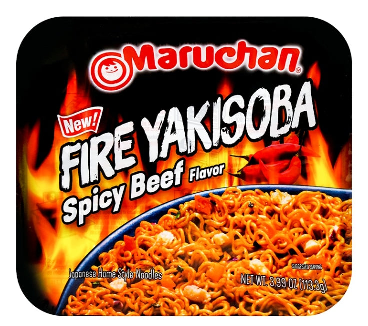 Maruchan Fire Yakisoba Spicy Beef Noodles 113.3g