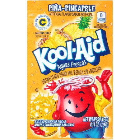 Kool-Aid Pina-Pineapple Unsweetened Drink Mix  3.9g