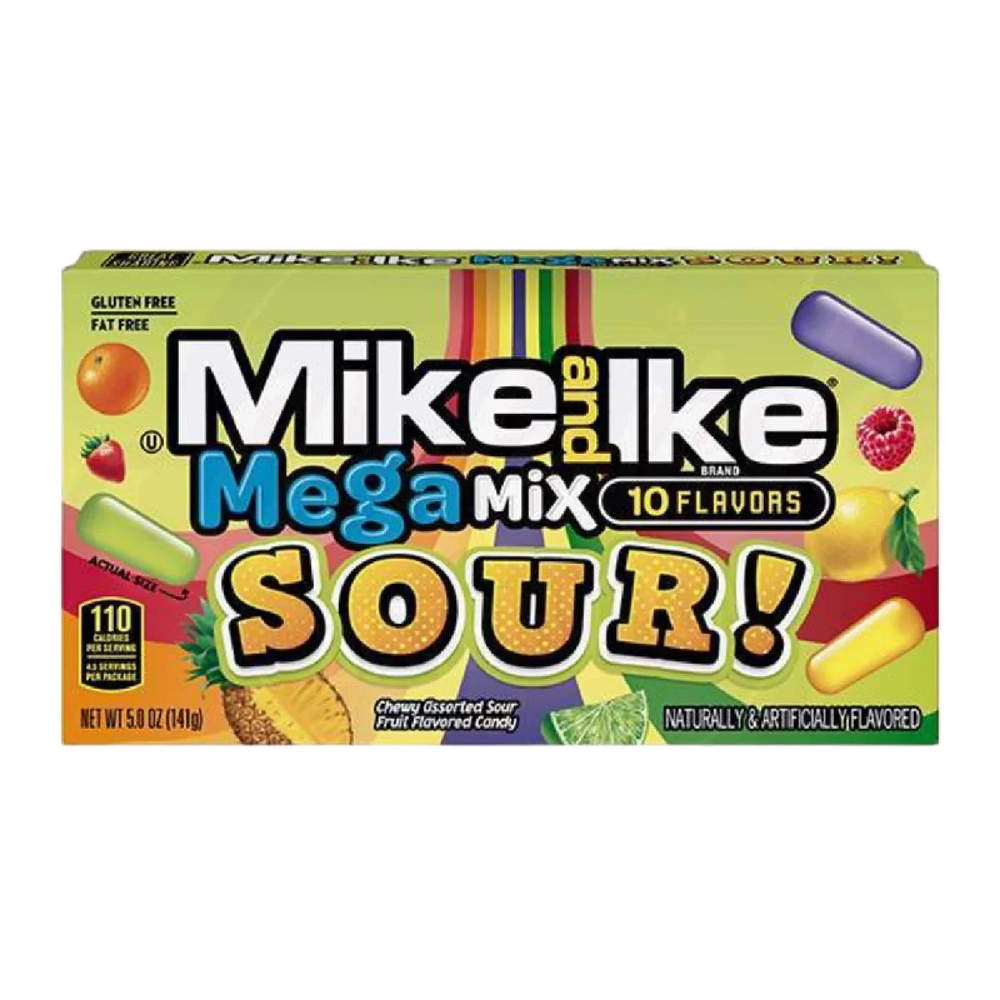 Mike & Ike Sour Mega Mix Chewy Candy 120g (Best Before Date:- 09/2025)