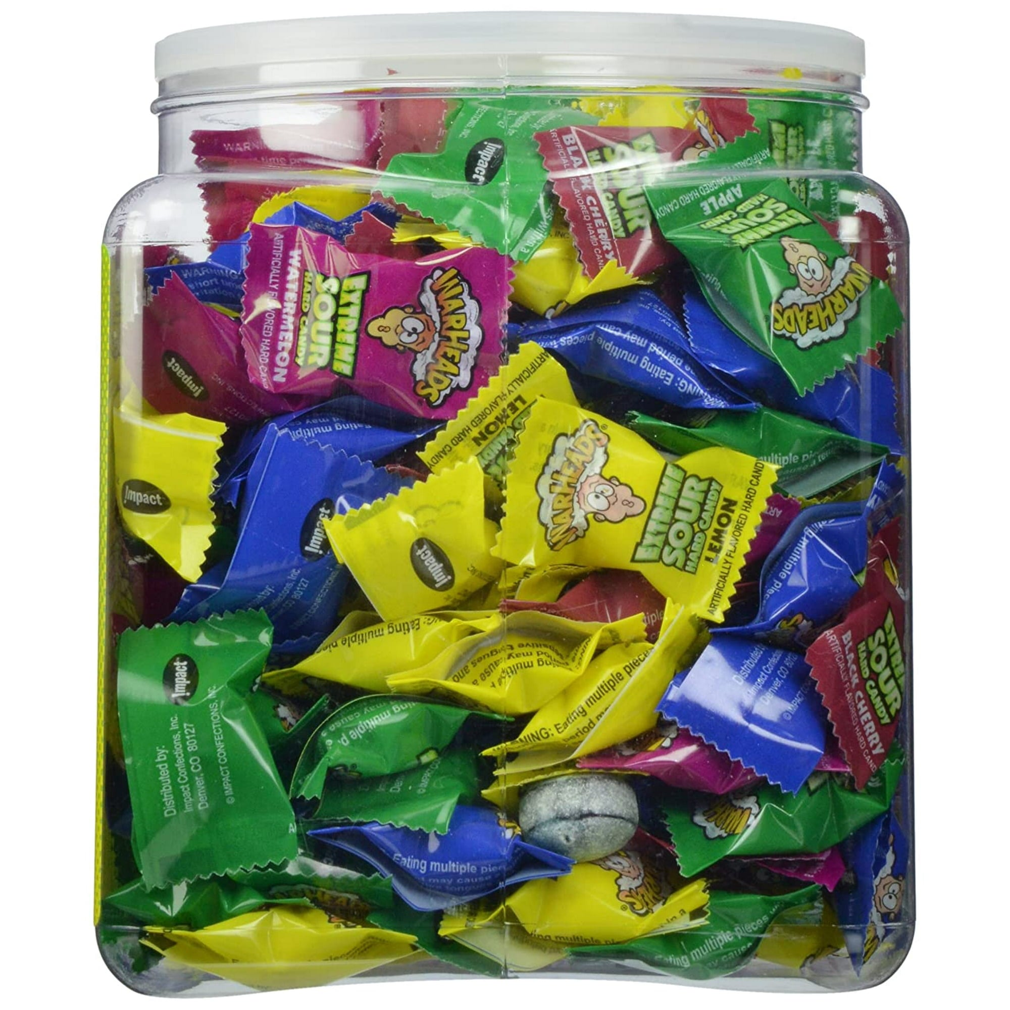 Warheads Extreme Sour Hard Candy Tub 964g-240 Pcs (Best Before Date:- Oct/2026)