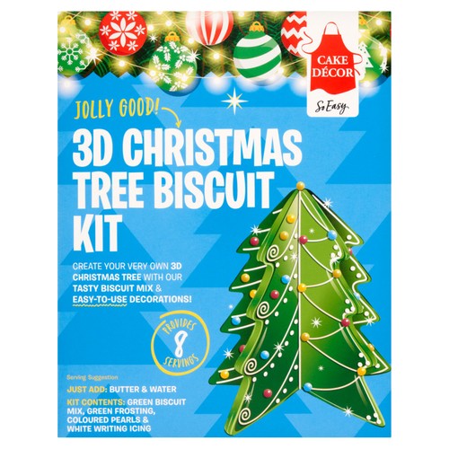 3D Christmas Tree Biscuit Kit 279g (Best Before 09/2026)