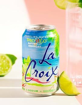 La Croix Mojito Sparkling Water 355ml | Naturally Essenced, 0 Calories, 0 Sweetener, 0 Sodium