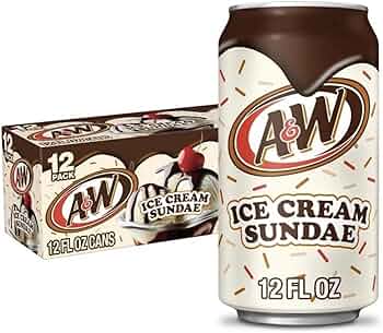 A&W Ice Cream Sundae 355ml (12 Pack) (Best Before April 2026)