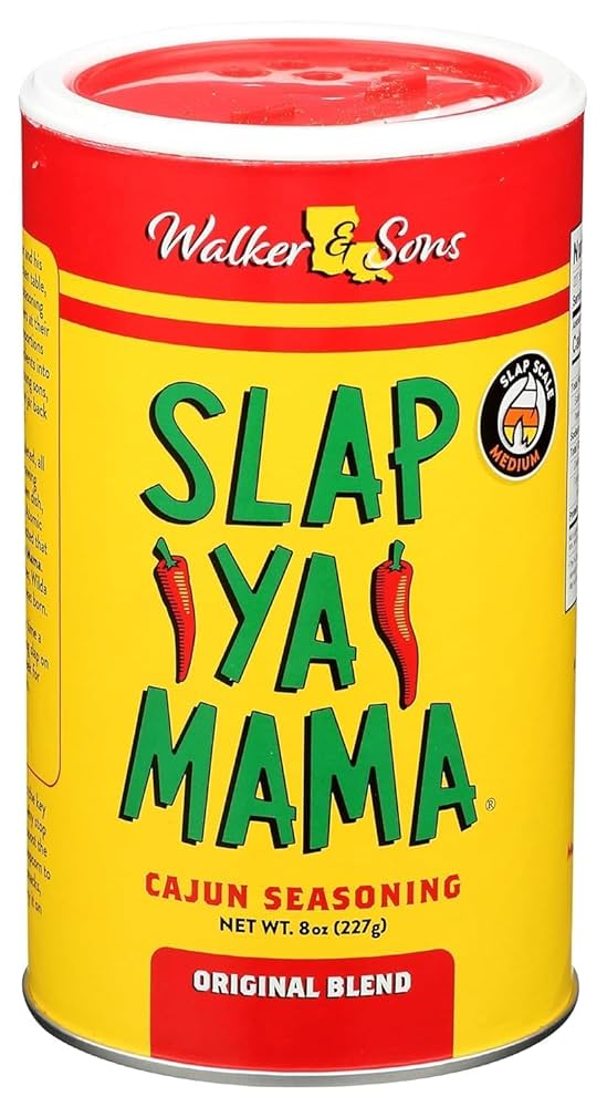 Slap Ya Mama Original Blend Cajun Seasoning 226g Container Squashed