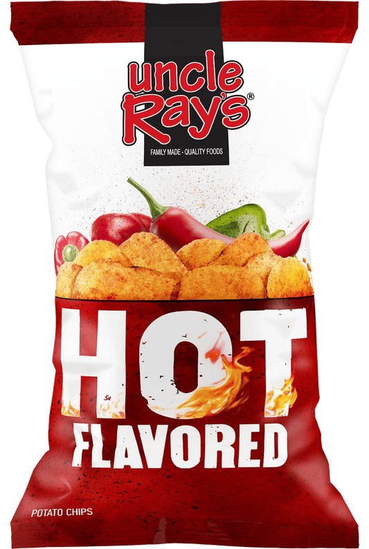 Uncle Ray's Hot Potato Chips 127.5g (Best Before Date:-24/12/2025)