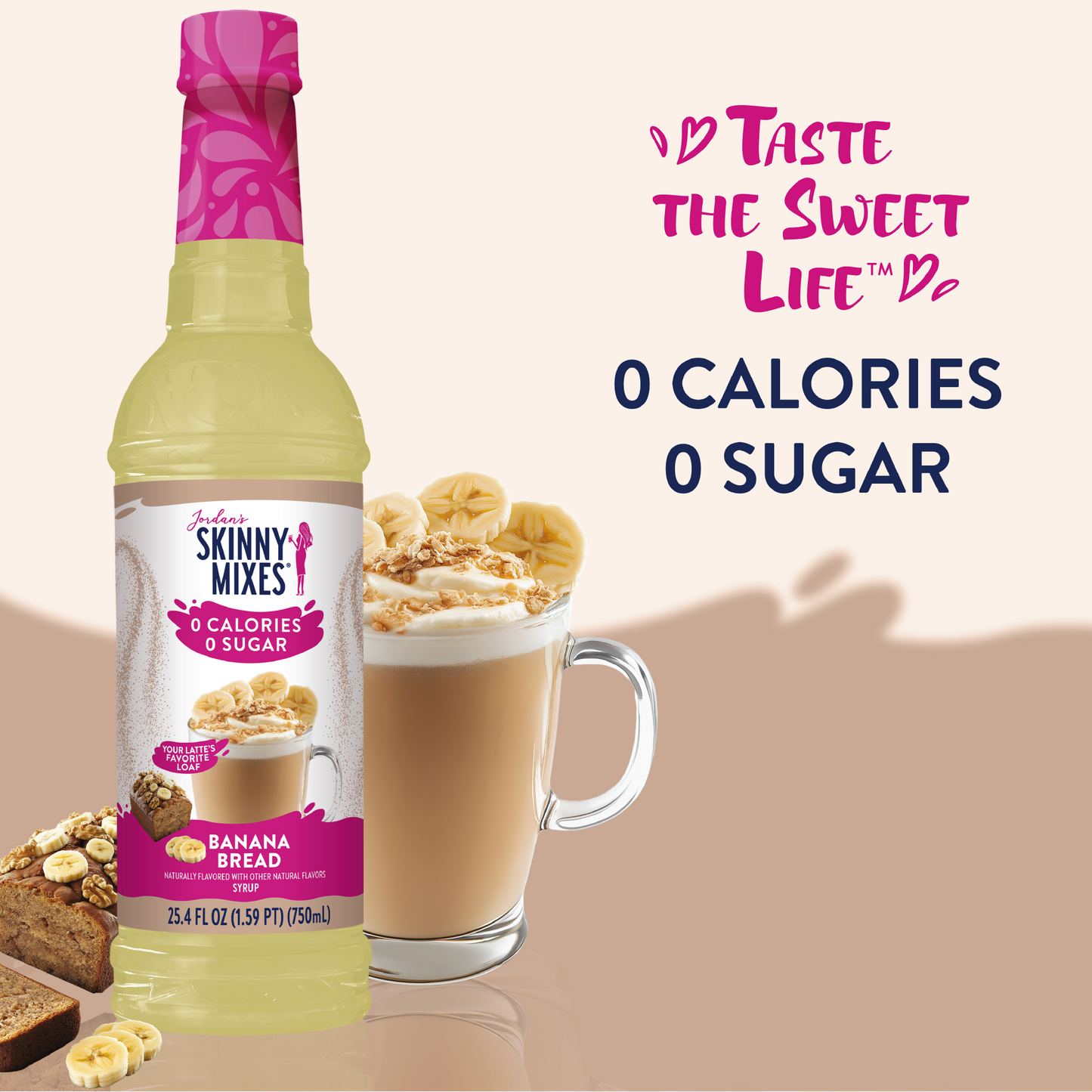 Skinny Sugar Free Banana Bread Syrup 750ml