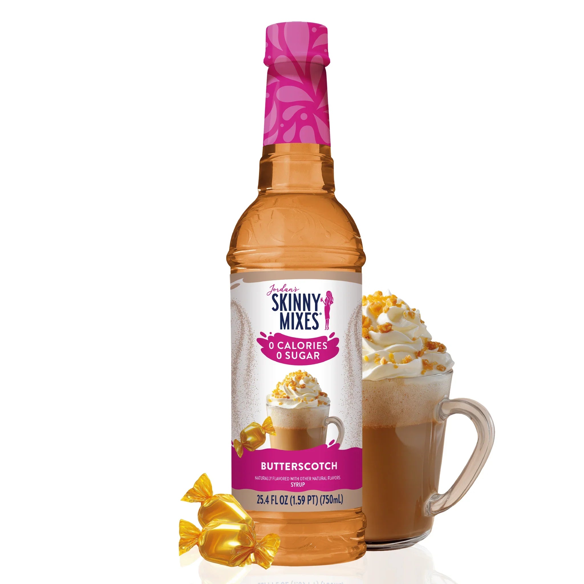 Skinny Syrups Sugar Free Butterscotch 750ml