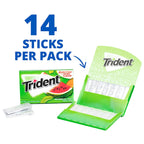 Trident Watermelon Twist Sugar Free Gum (12 Pack) (Best Before : 24 July 2026)