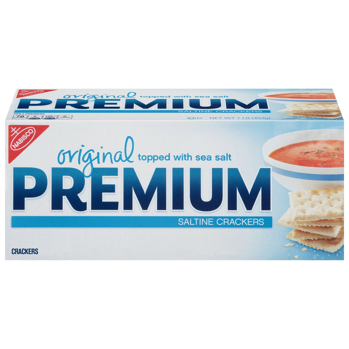Nabisco Premium Original Saltine Crackers 453g (Best Before APRIL 2026) (SQUASHED BOX)