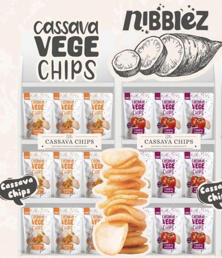 Nibblez Cassava Vege & Salmon Chips | Malaysian | Choose Your Flavours