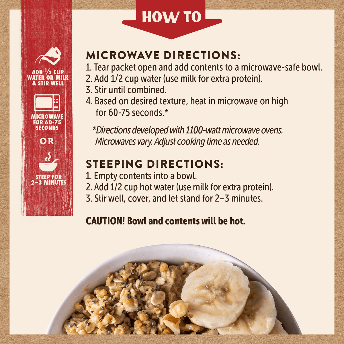 Kodiak Peak Banana Nut Oatmeal 300g