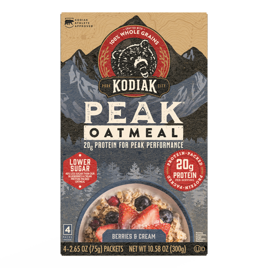 Kodiak Peak Oatmeal Packets 300g | Berries & Cream (Best Before : 14 May 2026)