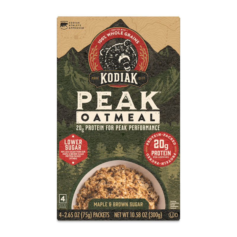 Kodiak Peak Oatmeal Packets 300g | Maple Brown Sugar (Best Before May 2026)