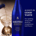 Saratoga Glass Twist Sparkling Water 828ml (Pack of 12)