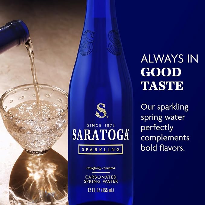 Saratoga Glass Twist Sparkling Water 354ml (Pack of 24)