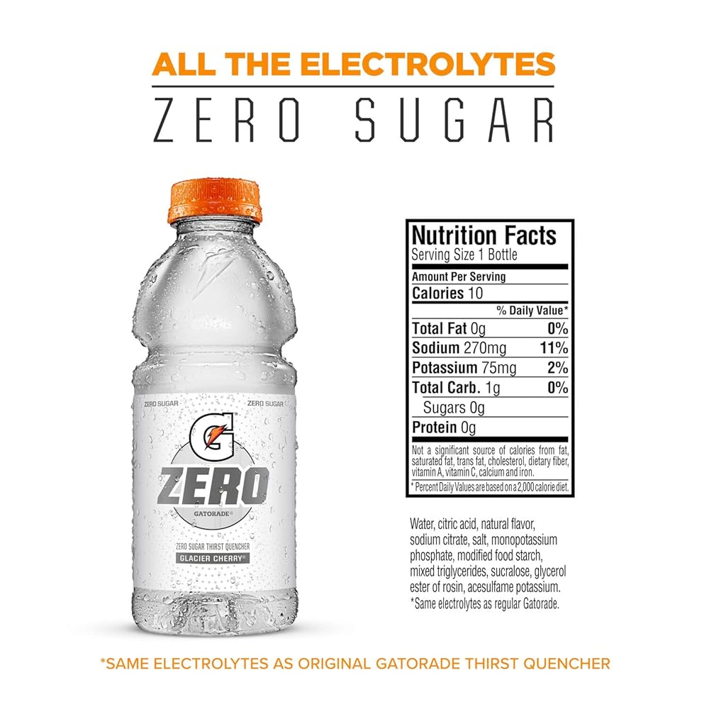 Gatorade ZERO Sugar Cherry Sports Drink 591ml