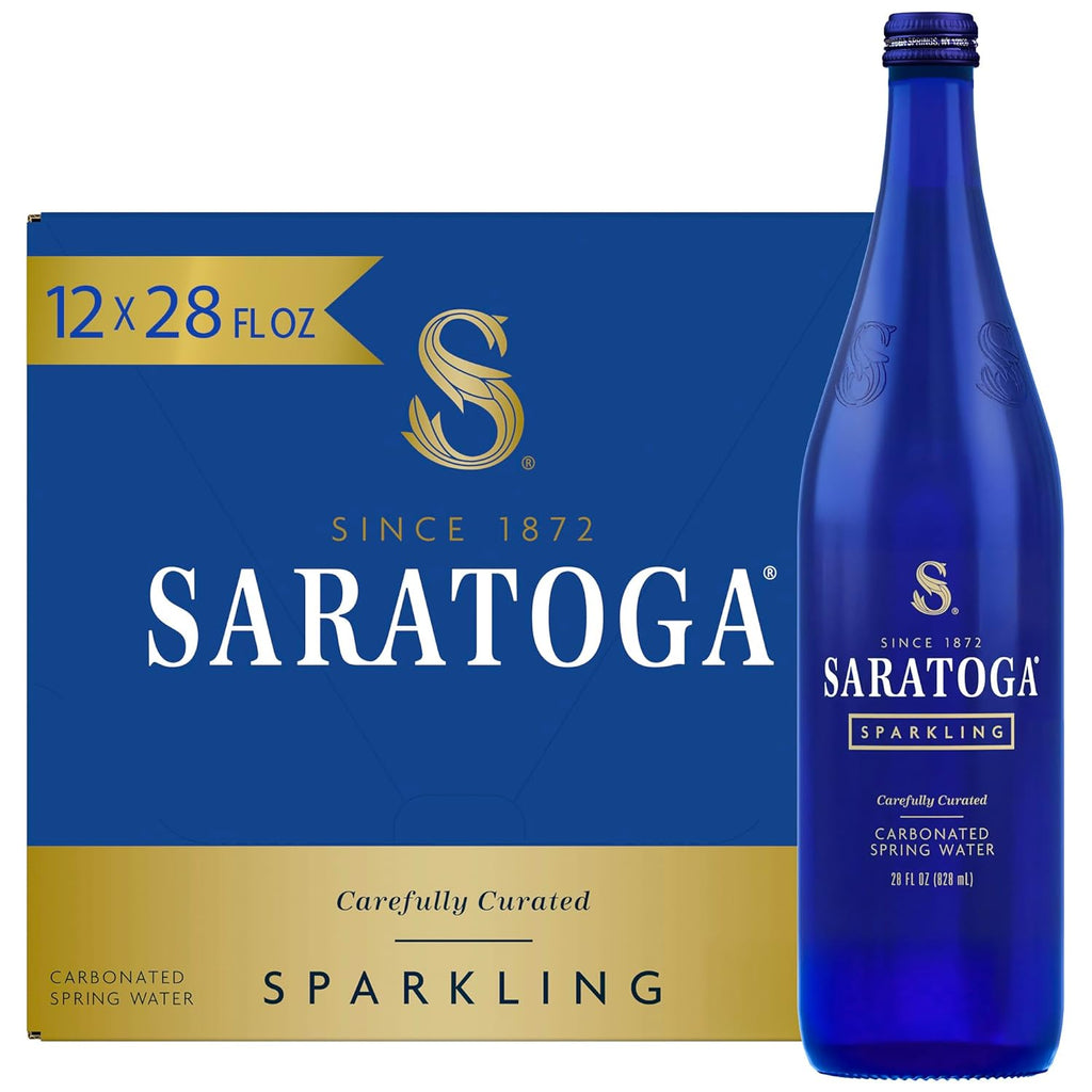 Saratoga Glass Twist Sparkling Water 828ml (Pack of 12)